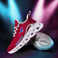 Mustangs Logo Pattern 3D Max Soul Sneaker Shoes In Red