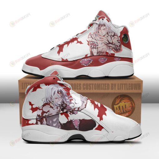 Muzan Kibutsuji Shoes Kny Anime Air Jordan 13 Shoes Sneakers