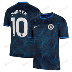 Mykhailo Mudryk 10 Chelsea 2023/24 Away Men Jersey - Navy