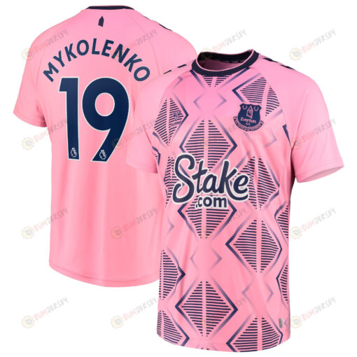 Mykolenko 19 Everton 2022/23 Away Player Men Jersey - Pink