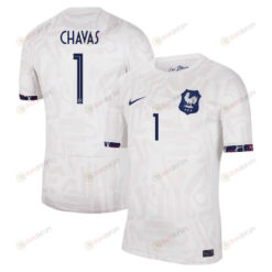 Mylene Chavas 1 France Women's National Team 2023-24 Away Men Jersey