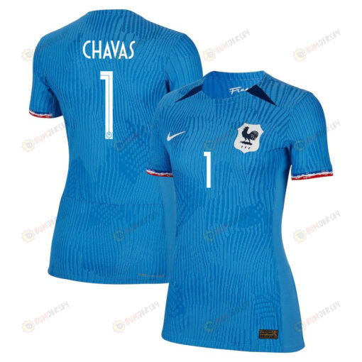 Mylene Chavas 1 France Women's National Team 2023-24 World Cup Home Women Jersey