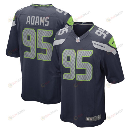 Myles Adams Seattle Seahawks Game Player Jersey - College Navy