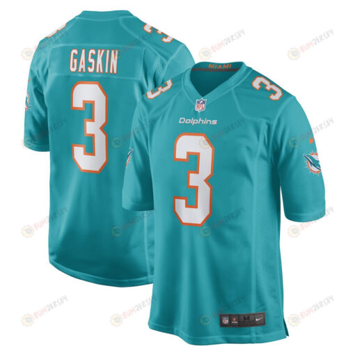 Myles Gaskin 3 Miami Dolphins Men's Jersey - Aqua