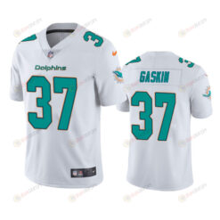 Myles Gaskin 37 Miami Dolphins White Vapor Limited Jersey
