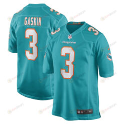 Myles Gaskin Miami Dolphins Game Player Jersey - Aqua