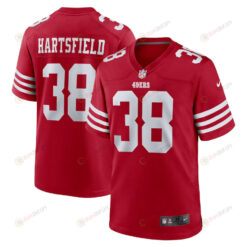 Myles Hartsfield 38 San Francisco 49ers Game Player Men Jersey - Scarlet
