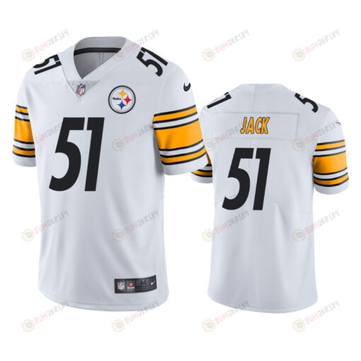 Myles Jack 51 Pittsburgh Steelers White Vapor Limited Jersey