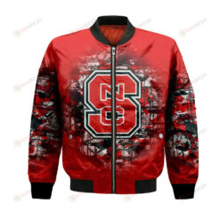 NC State Wolfpack Bomber Jacket 3D Printed Camouflage Vintage