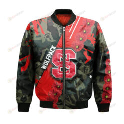 NC State Wolfpack Bomber Jacket 3D Printed Sport Style Keep Go on
