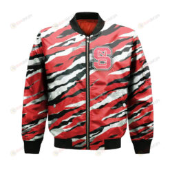 NC State Wolfpack Bomber Jacket 3D Printed Sport Style Team Logo Pattern