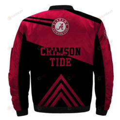 NCAA Alabama Crimson Tide Red And Black Bomber Jacket 3D Printed