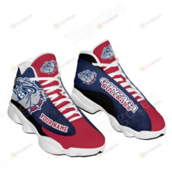 NCAA Gonzaga Bulldogs White Sole Custom Name And Number Air Jordan 13 Shoes Sneakers