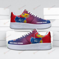 NCAA Kansas Jayhawks Logo Pattern Air Force 1