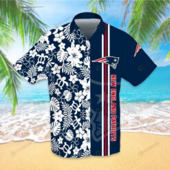 NEP Two Side Black Navy Pattern Short Sleeve Hawaiian Shirt