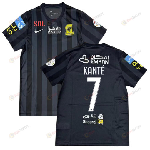 N'Golo Kante 7 Al Ittihad FC 2023/24 Away Men Jersey - Black