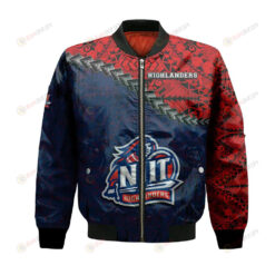 NJIT Highlanders Bomber Jacket 3D Printed Grunge Polynesian Tattoo