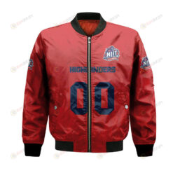 NJIT Highlanders Bomber Jacket 3D Printed Team Logo Custom Text And Number