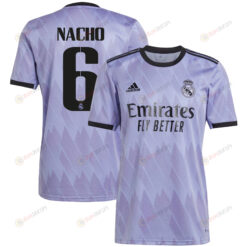 Nacho 6 Real Madrid 2022/23 Away Men Jersey - Purple