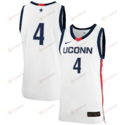 Nahiem Alleyne 4 UConn Huskies Basketball Jersey - Men White