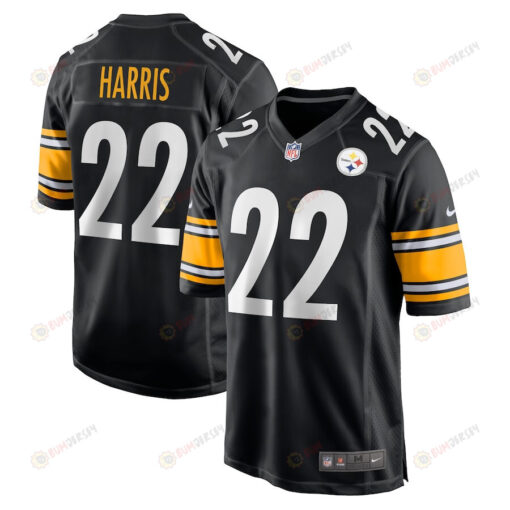 Najee Harris 22 Pittsburgh Steelers Youth Jersey - Black