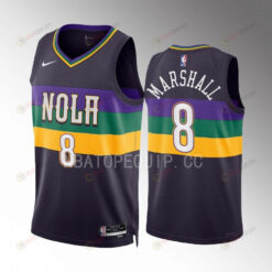 Naji Marshall 8 New Orleans Pelicans Purple Jersey 2022-23 City Edition Swingman