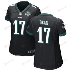 Nakobe Dean 17 Philadelphia Eagles Super Bowl LVII Champions 2 Stars WoMen's Jersey - Black