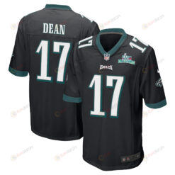 Nakobe Dean 17 Philadelphia Eagles Super Bowl LVII Champions Men's Jersey - Black