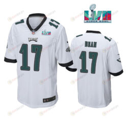 Nakobe Dean 17 Philadelphia Eagles Super Bowl LVII Game Player Men Jersey - White