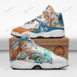 Nami Shoes One Piece Anime Air Jordan 13 Shoes Sneakers