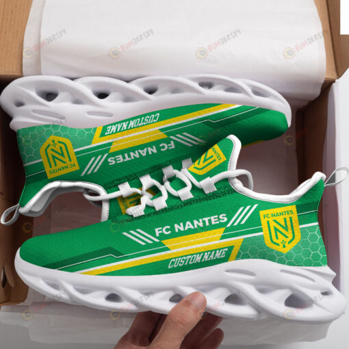 Nantes Logo Custom Name Pattern 3D Max Soul Sneaker Shoes