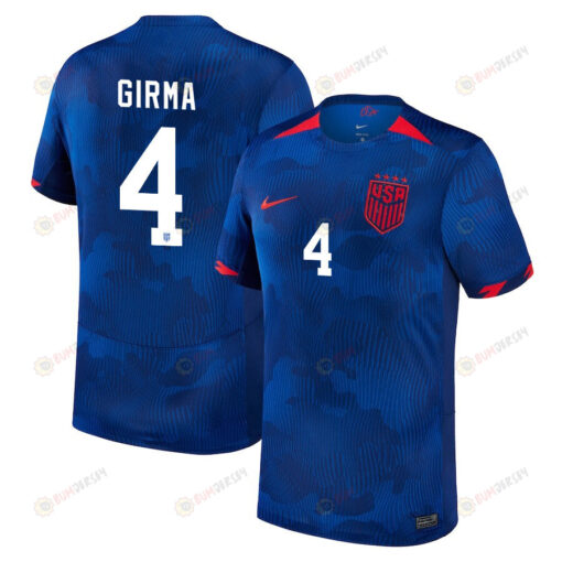 Naomi Girma 4 USA Women's National Team 2023-24 World Cup Away Men Jersey