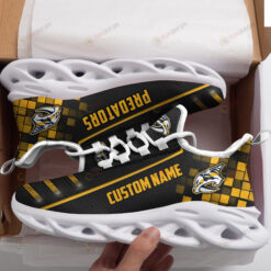 Nashville Predators Custom Name Logo Pattern 3D Max Soul Sneaker Shoes