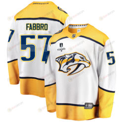 Nashville Predators Dante Fabbro 57 Away 2022 Stanley Cup Playoffs Breakaway Men Jersey - White