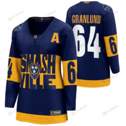 Nashville Predators Mikael Granlund 2022 Stadium Series Women Navy Jersey Jersey