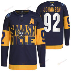 Nashville Predators Ryan Johansen 2022 Stadium Series Navy 92 Jersey Primegreen Jersey