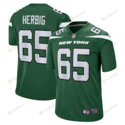 Nate Herbig New York Jets Game Player Jersey - Gotham Green