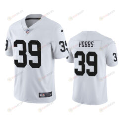 Nate Hobbs 39 Las Vegas Raiders White Vapor Limited Jersey