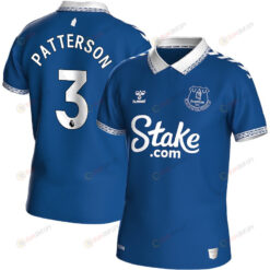 Nathan Patterson 3 Everton 2023-24 Home Jersey - Men Blue