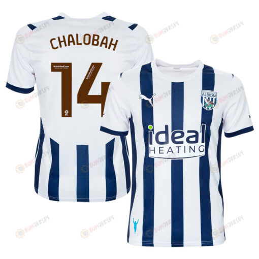 Nathaniel Chalobah 14 West Bromwich Albion FC 2023/24 Home Men Jersey - White
