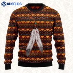 Native Feather Ugly Sweaters For Men Women Unisex