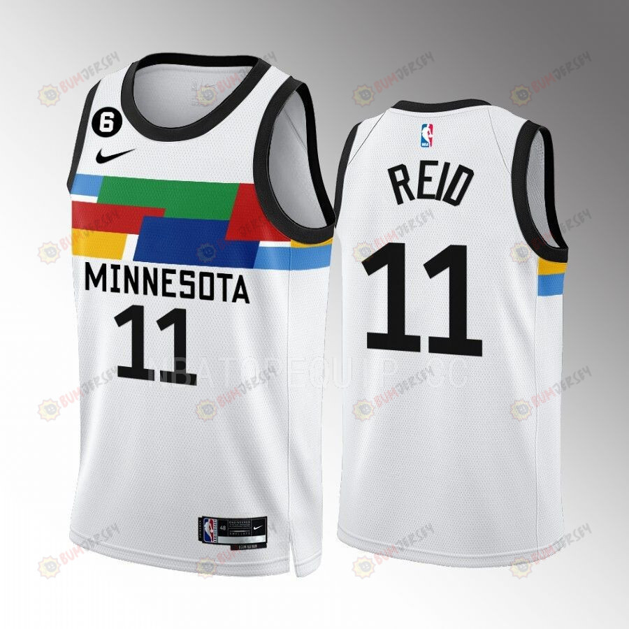Naz Reid 11 Minnesota Timberwolves City Edition White Men Jersey 2022-23 Swingman