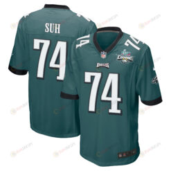 Ndamukong Suh 74 Philadelphia Eagles Super Bowl LVII Champions 2 Stars Men's Jersey - Midnight Green