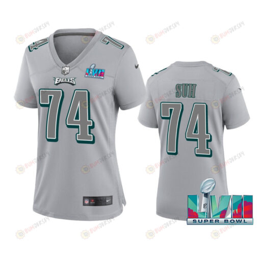 Ndamukong Suh 74 Philadelphia Eagles Super Bowl LVII Game Jersey - Women Gray