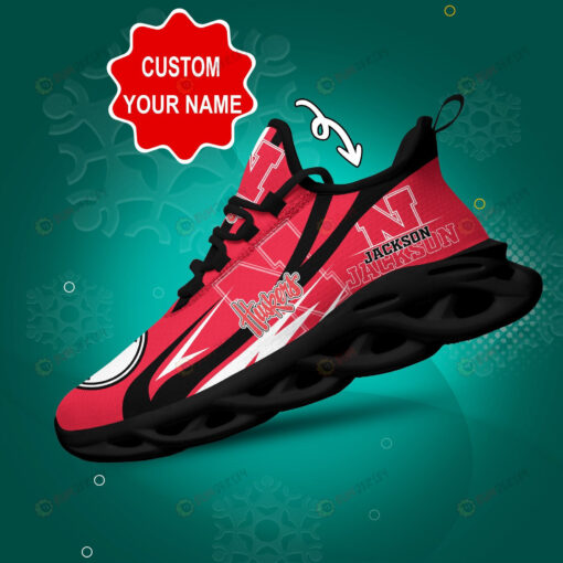 Nebraska Cornhuskers Logo Custom Name 3D Max Soul Sneaker Shoes In Red