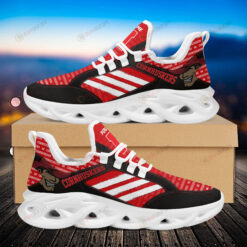 Nebraska Cornhuskers Logo Custom Name Pattern 3D Max Soul Sneaker Shoes