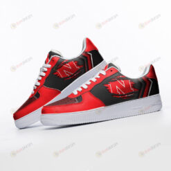 Nebraska Cornhuskers Logo Pattern Air Force 1 Printed In Red