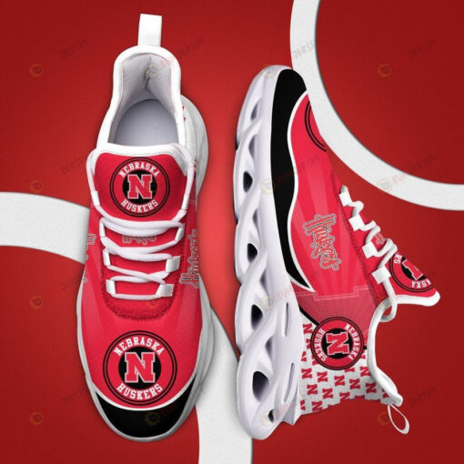 Nebraska Cornhuskers Small Logo Pattern 3D Max Soul Sneaker Shoes