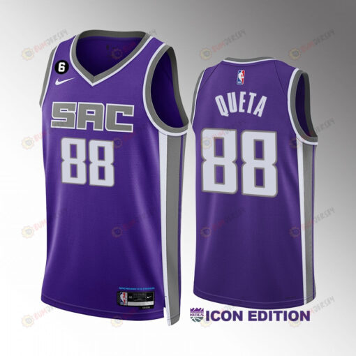 Neemias Queta 88 Sacramento Kings Purple Icon Edition 2022-23 Unisex Jersey Swingman