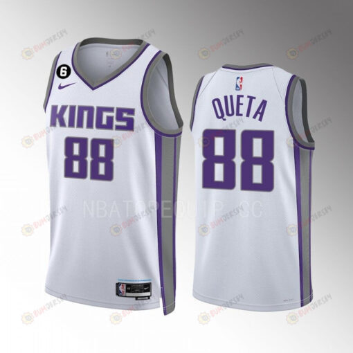 Neemias Queta 88 Sacramento Kings White Men Jersey 2022-23 Association Edition Swingman